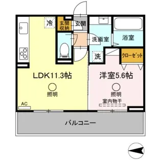 エーデル【2階】の間取り