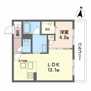 MAISON DE ASHLEY【1階】の間取り