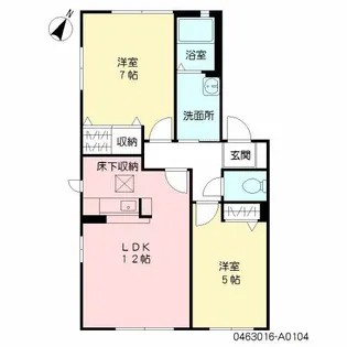 サンクレール【1階】の間取り