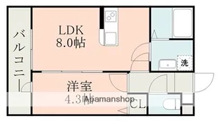 IMAX RESIDENCE大津【2階】の間取り