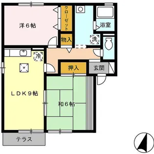 パークサイドヴィラ C棟【1階】の間取り
