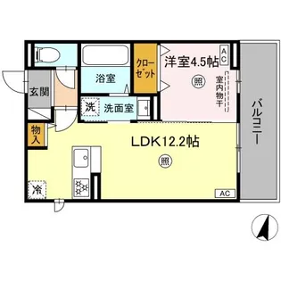 イーストプレイス須屋【2階】の間取り