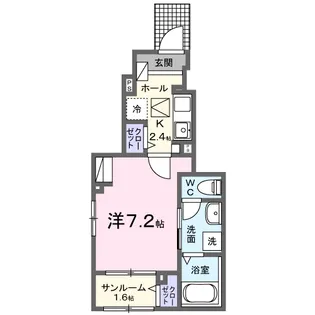 シャリオ バシェ【1階】の間取り