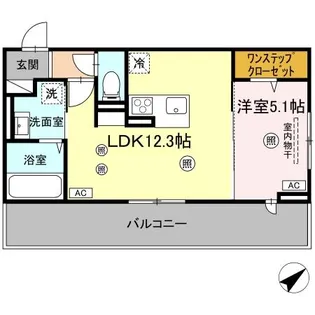SARASA【202号室】の間取り
