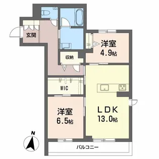 MOANA GARDEN 水前寺【3階】の間取り