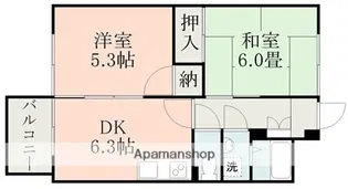 コーポネオA棟【2階】の間取り