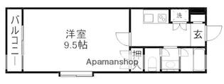 パレス河原町【5階】の間取り