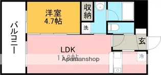 ALIVIO上水前寺【3階】の間取り