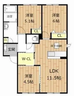 グランドハイツソフィア【1階】の間取り