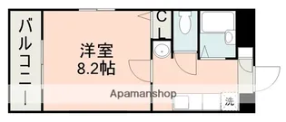 マーカス水前寺北【9階】の間取り