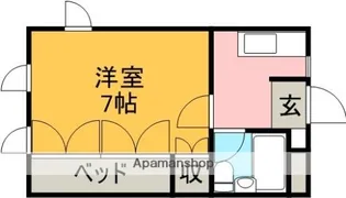 リーガルコートB【4階】の間取り