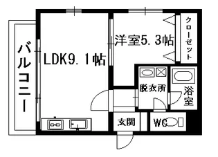 エレンシア白山【3階】の間取り