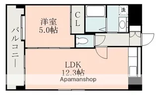 熊本県熊本市中央区本荘6丁目【マンション】の間取り