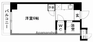キャッスルマンション【3階】の間取り