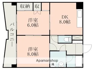 ゴールデン東海【7階】の間取り