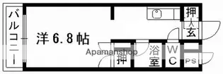 コート黒髪【7階】の間取り