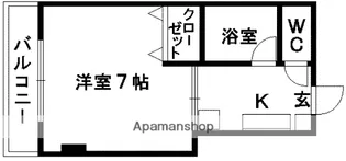 シャポー渡鹿【1階】の間取り