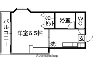 1Kの間取り画像