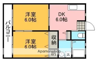 熊本県熊本市東区小山5丁目【アパート】の間取り