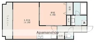 熊本県合志市豊岡【マンション】の間取り
