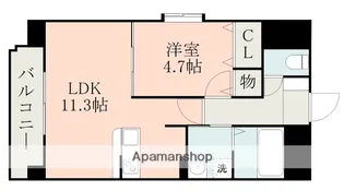 アルリシャー菊陽【4階】の間取り