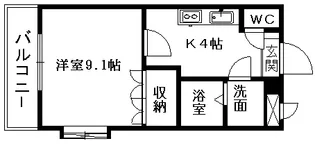 FT SHANGRIーLA【106号室】の間取り
