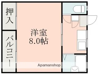 スカイハイツ須屋【2階】の間取り