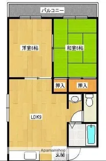 ルミエール一吉Ⅱ【2階】の間取り