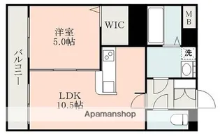 パリス長嶺【4階】の間取り