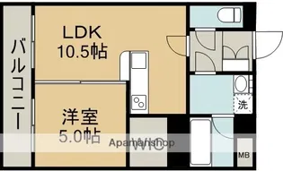 パリス長嶺【4階】の間取り