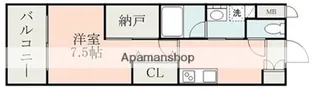 QREST熊本船場【7階】の間取り
