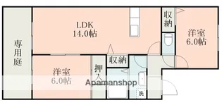パールシャトー【1階】の間取り