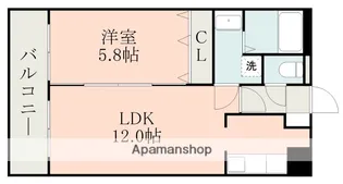 エスパシオ琴平Ⅲ【4階】の間取り