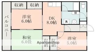 WING COURT B【2階】の間取り