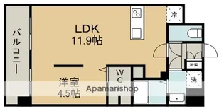 ISM水前寺【5階】の間取り
