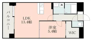 サムティ熊本近見Ⅱ【9階】の間取り