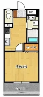 熊本県熊本市東区錦ケ丘【マンション】の間取り