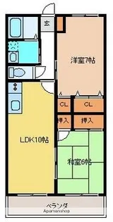熊本県熊本市南区城南町舞原【アパート】の間取り