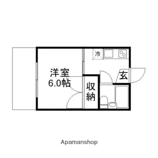 コーポれいんぼう【1階】の間取り
