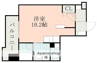コネクト新水前寺【3階】の間取り