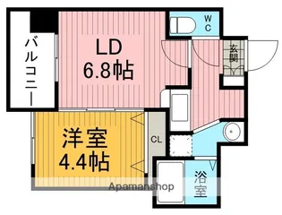 S−FORT保田窪【4階】の間取り