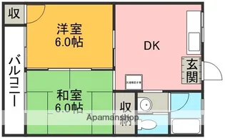 第2コーポシマオカ【2階】の間取り