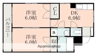 ウエストグラス【3階】の間取り