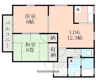 アビタシオン池田A【1階】の間取り
