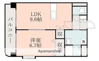 DREW一番館【3階】の間取り