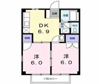 シェランジュ【2階】の間取り