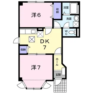 クレールみゆき【1階】の間取り
