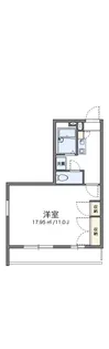 レオパレス上徳【301号室】の間取り
