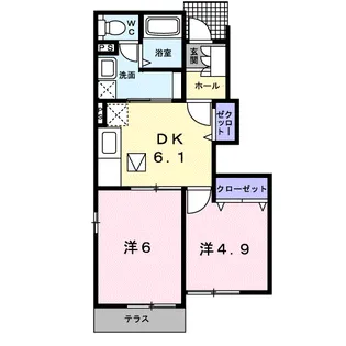 ブリーゼ【1階】の間取り