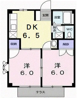 ニューシティ青山A【1階】の間取り